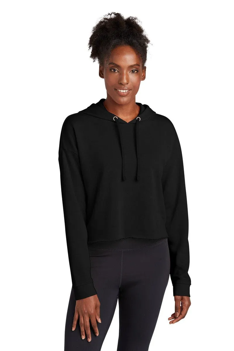 Sport-Tek LST298: Ladies PosiCharge Tri-Blend Wicking Fleece Crop Hooded Pullover