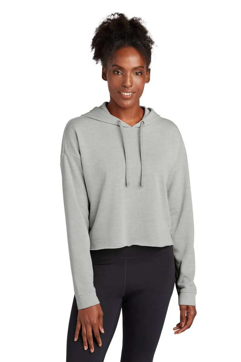 Sport-Tek LST298: Ladies PosiCharge Tri-Blend Wicking Fleece Crop Hooded Pullover