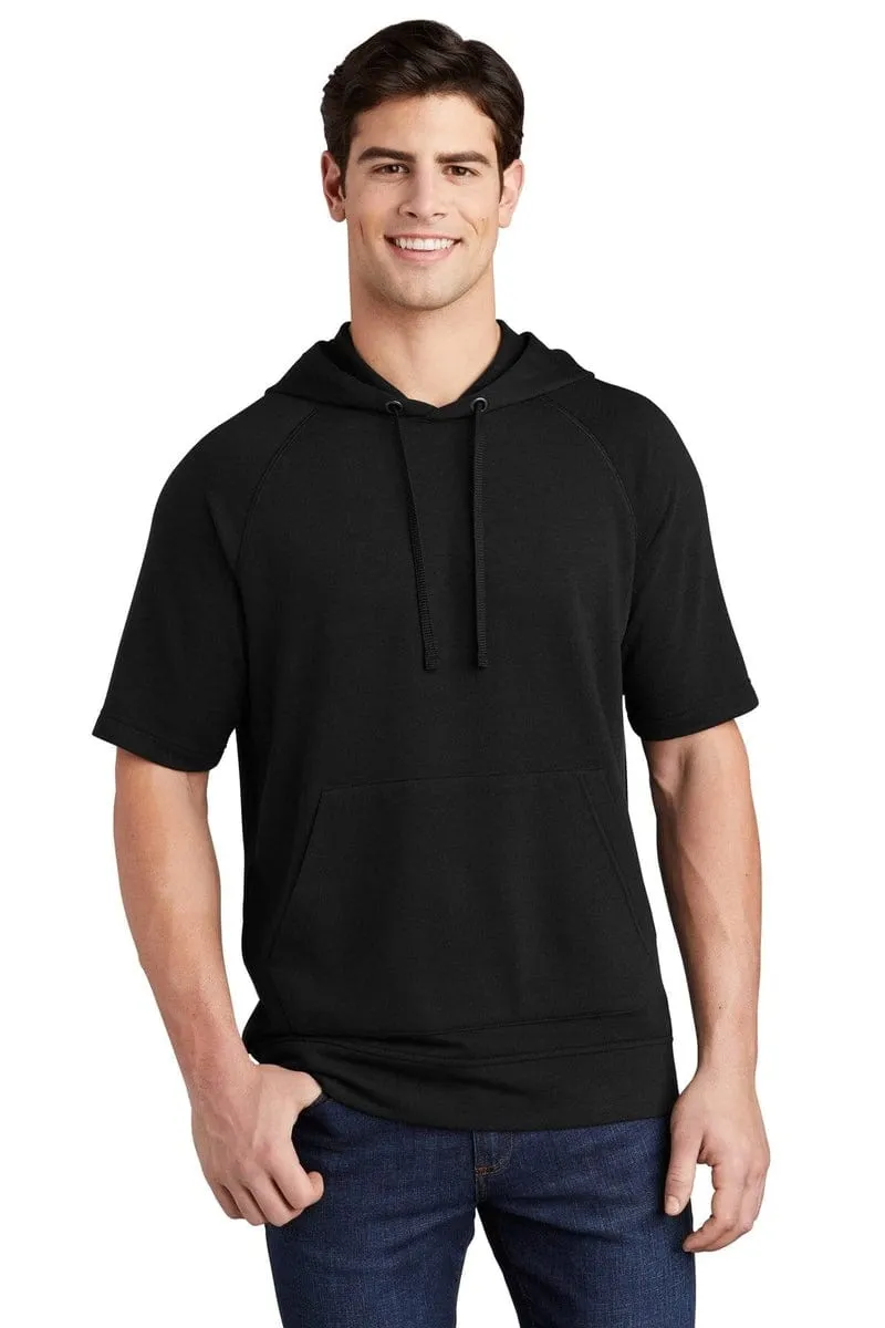 Sport-Tek ST297: PosiCharge Tri-Blend Wicking Fleece Short Sleeve Hooded Pullover