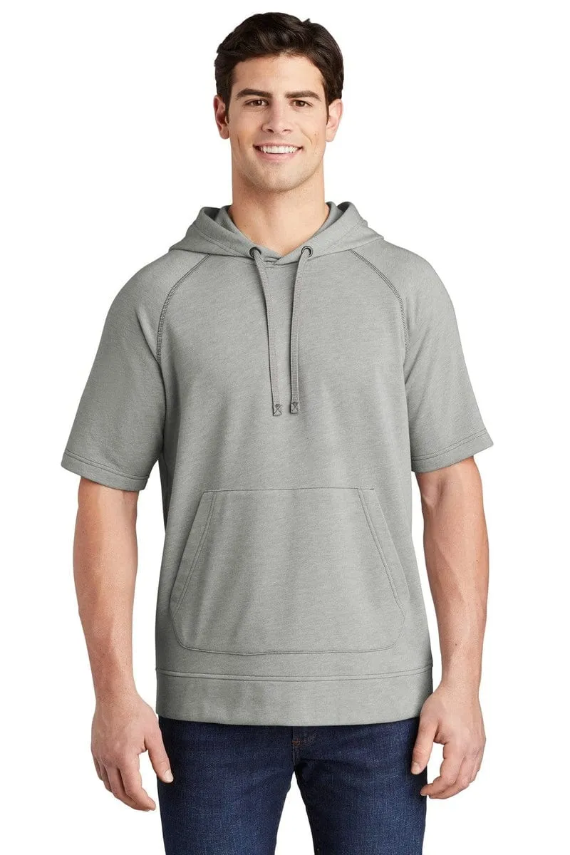 Sport-Tek ST297: PosiCharge Tri-Blend Wicking Fleece Short Sleeve Hooded Pullover