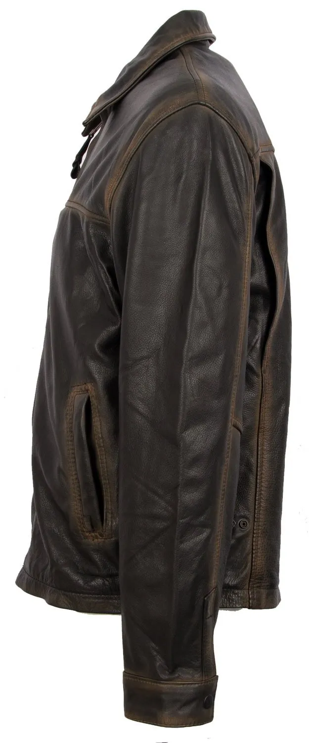 STS Ranchwear Rifleman Youth Leather Jacket Espresso