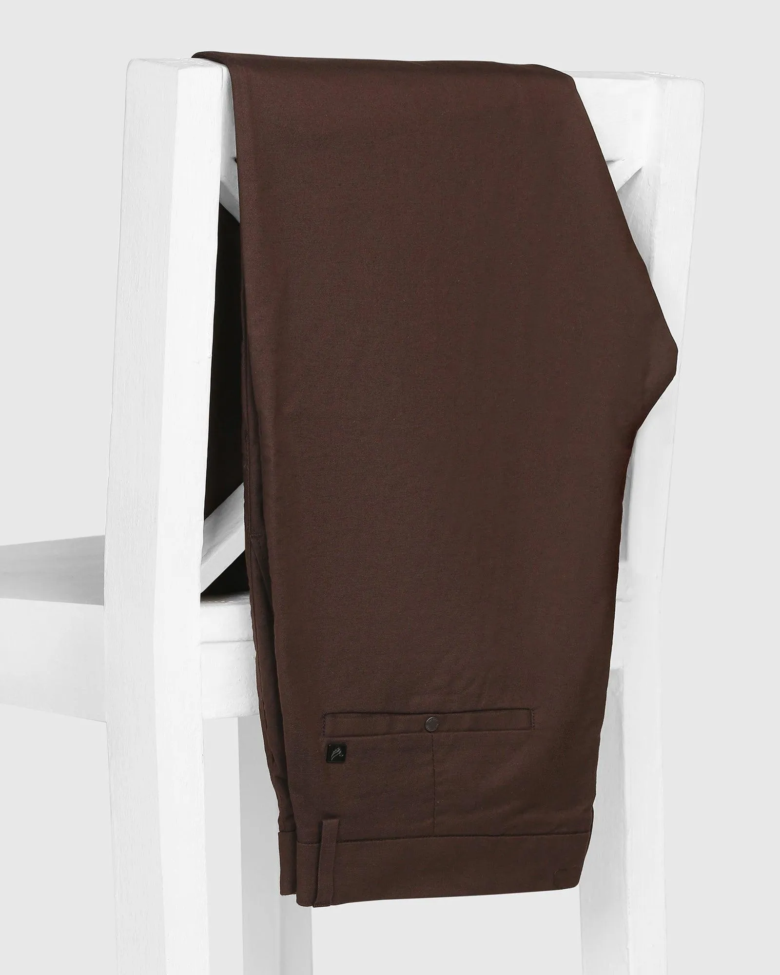 TechPro Slim Comfort B-95 Casual Brown Solid Khakis - Andros