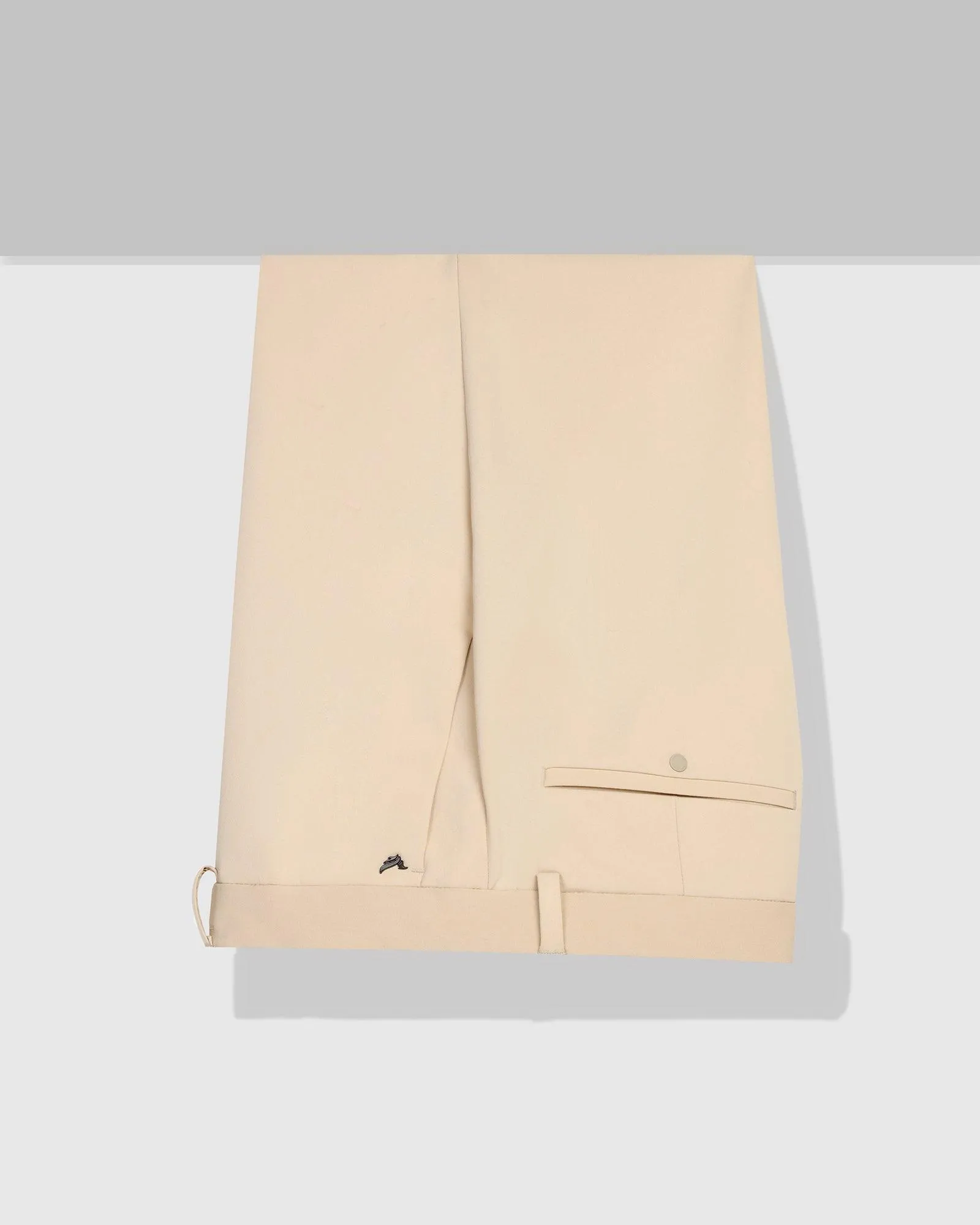 Techpro Slim Comfort B-95 Formal Beige Solid Trouser - Agusta