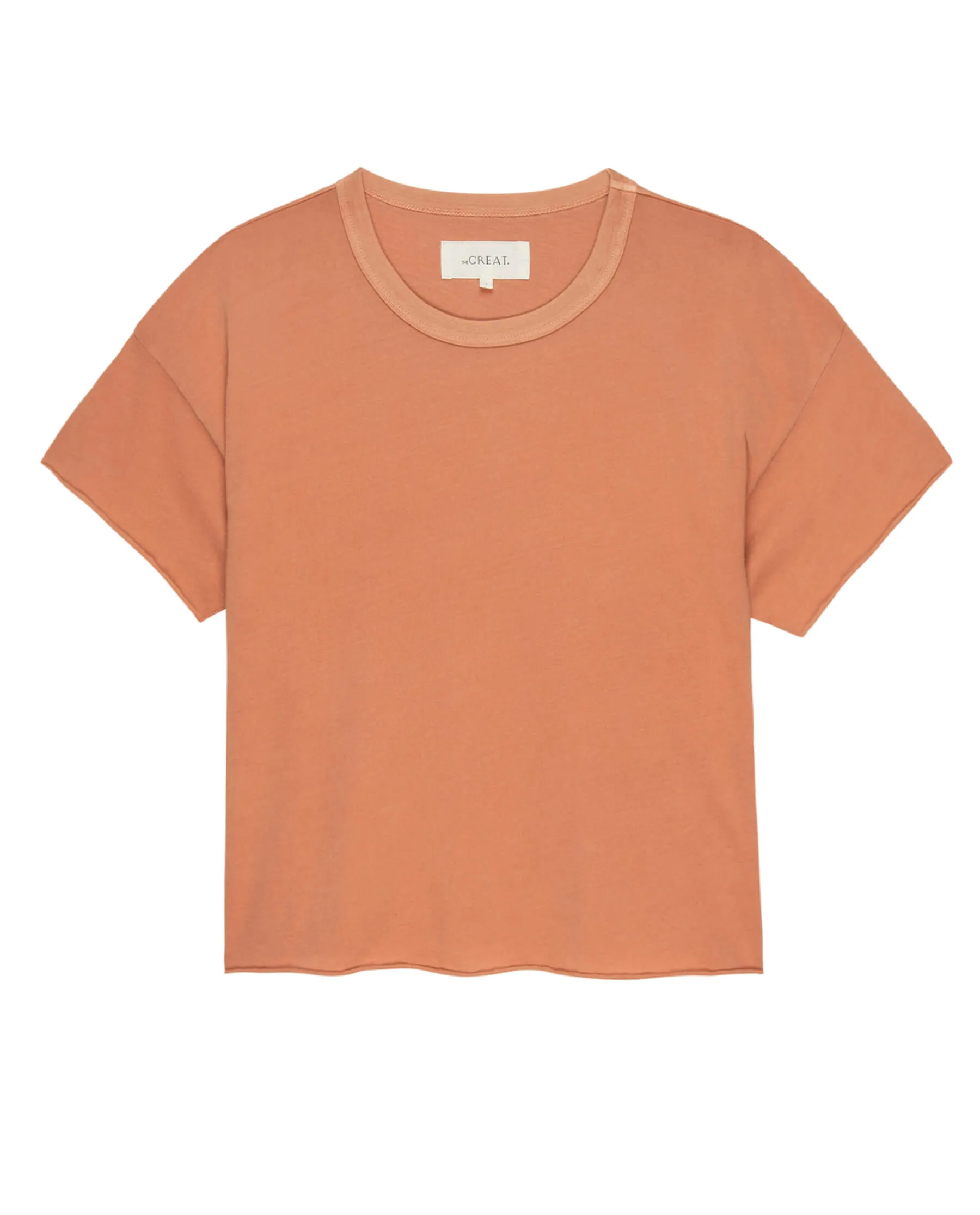 The Crop Tee. Solid -- Sun Dried Orange