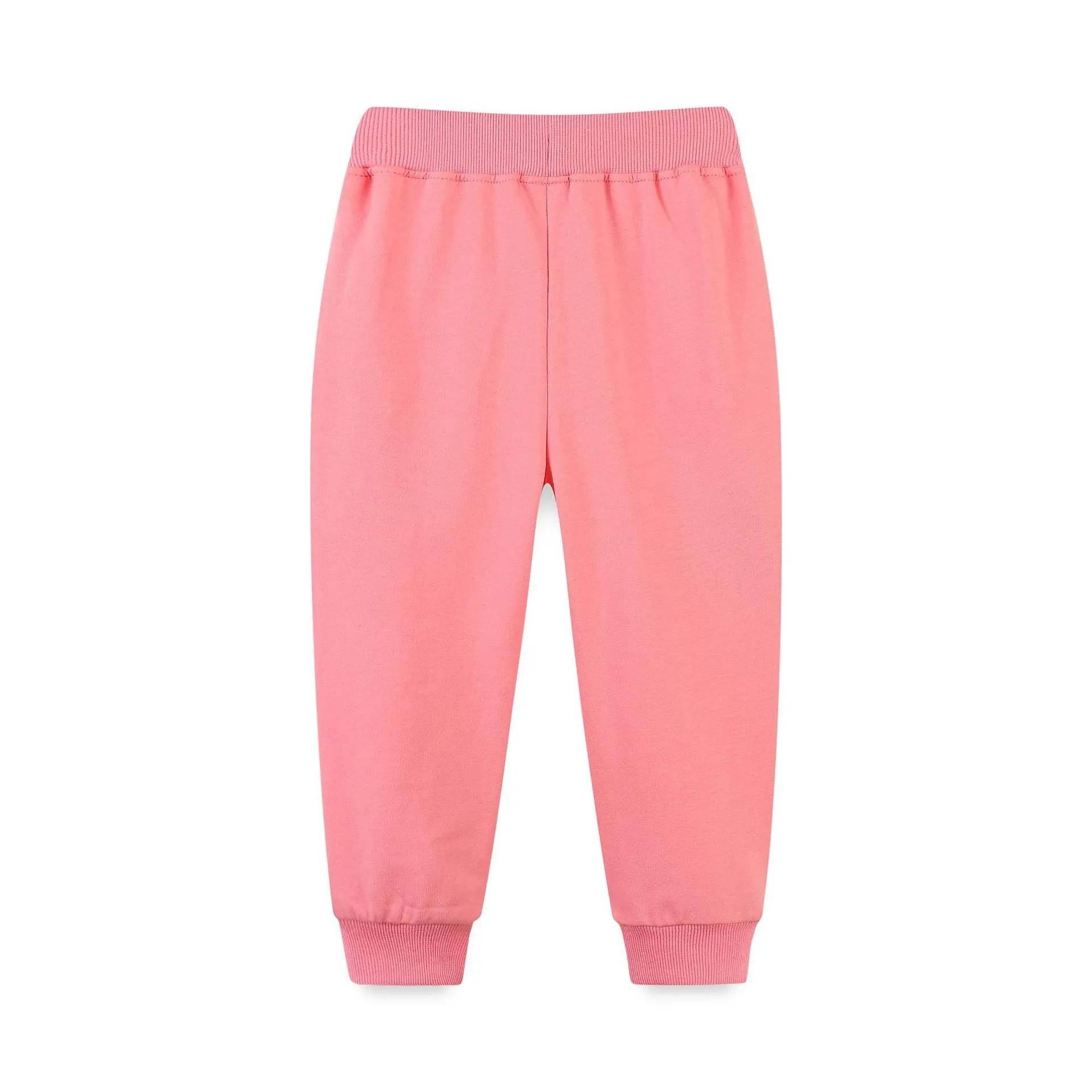 Toddler/Kid Girl's Pink Pants with Cartoon Dog Design