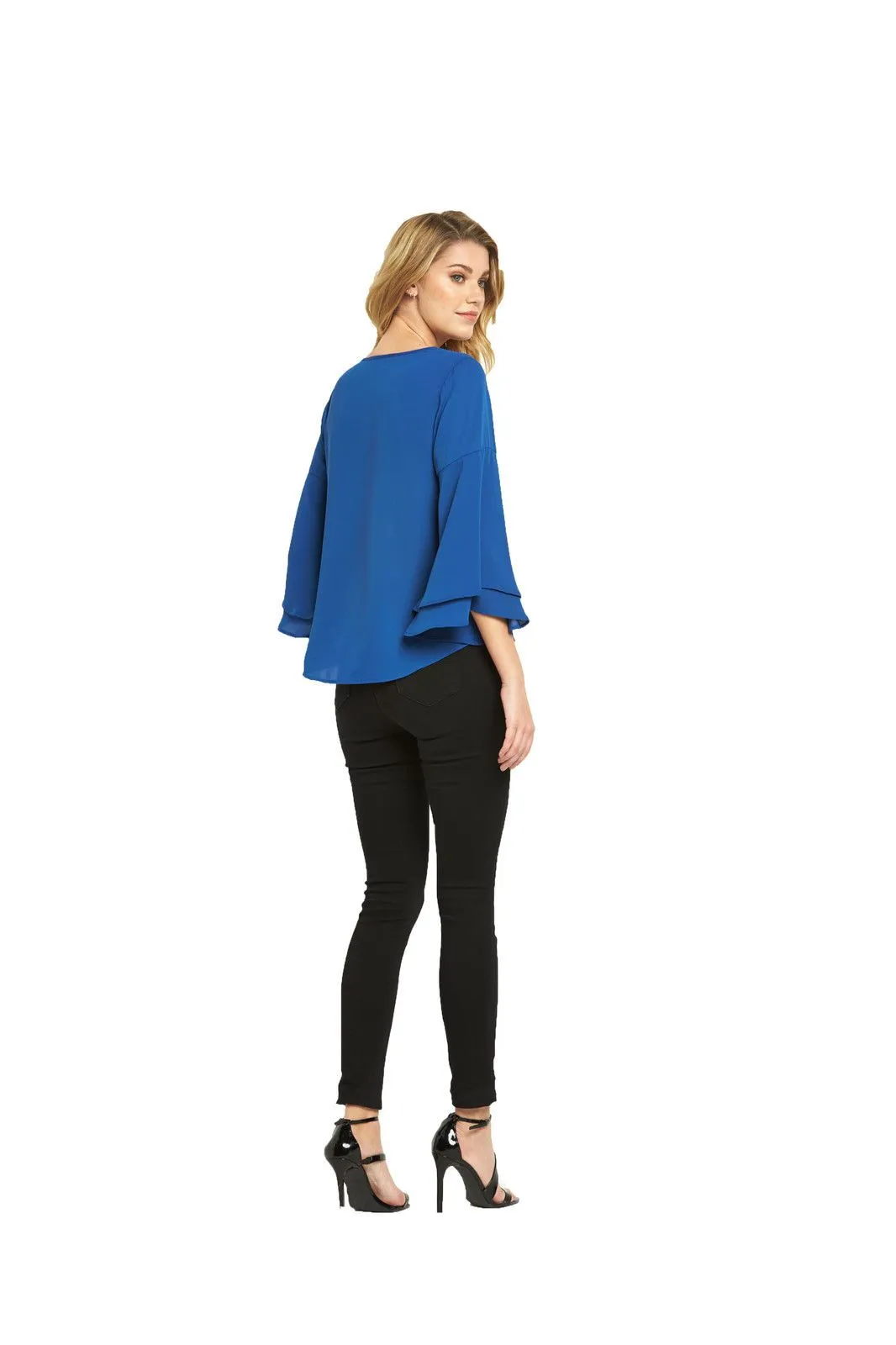 V By Very Womens Double Layer Sleeve Blouse