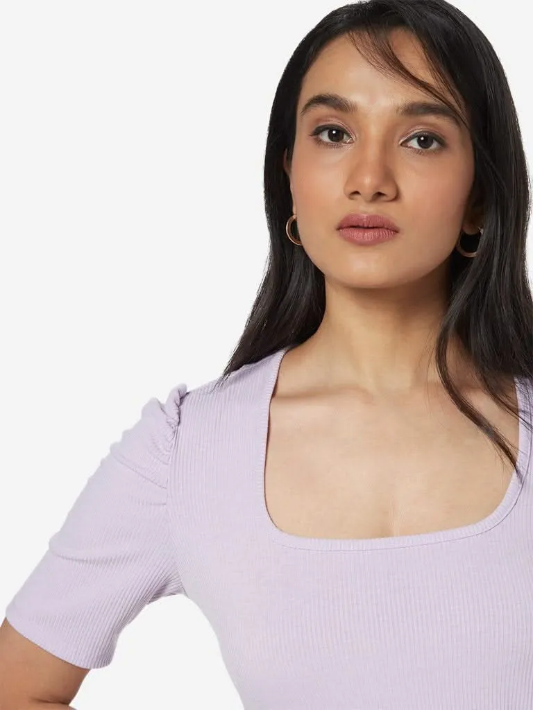 Wardrobe Lilac Ribbed Tinker Top