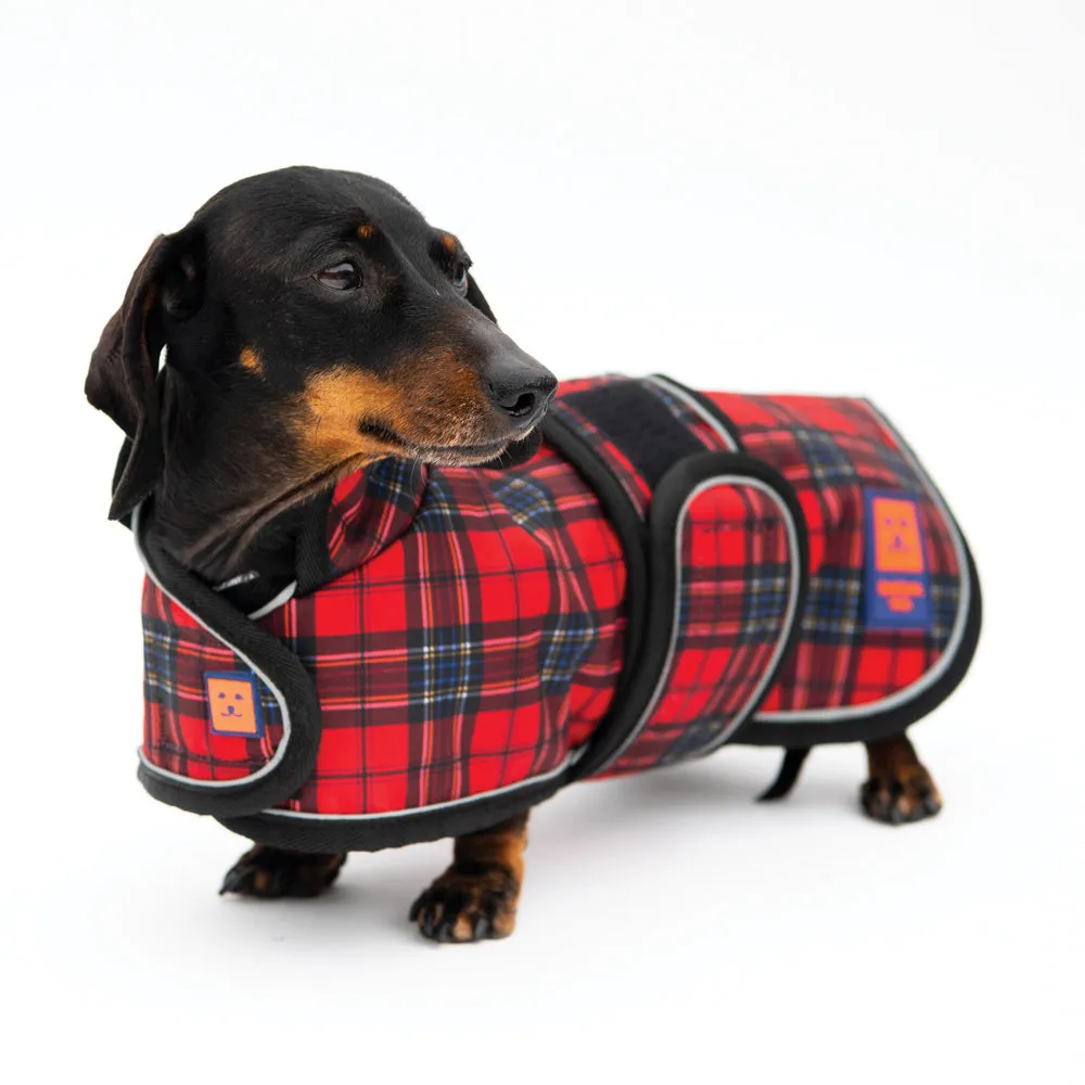 Waterproof Shower Dachshund Dog Coat with Warm Lining