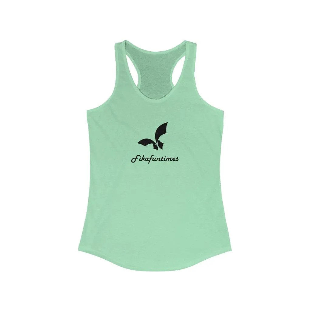 Women Slim Fit Racerback Fikafuntimes Tank Top