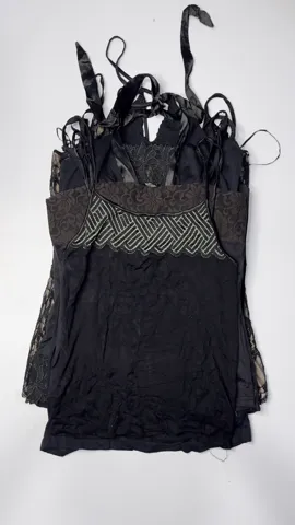 Y2K Black Cami Tops (RE-049)