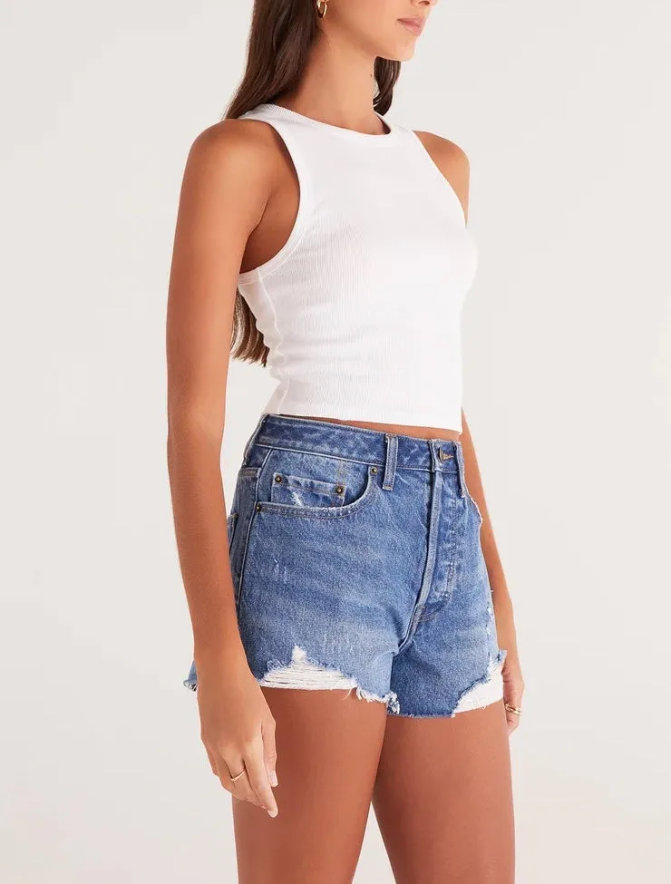 Z Supply Hannah Cropped Rib Tank