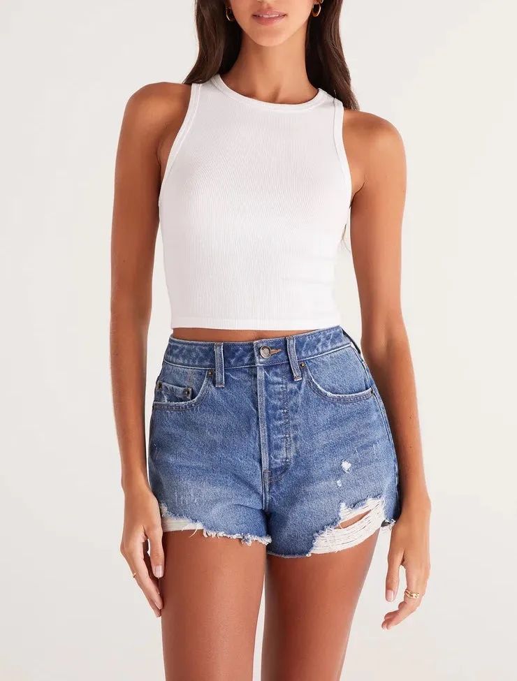 Z Supply Hannah Cropped Rib Tank