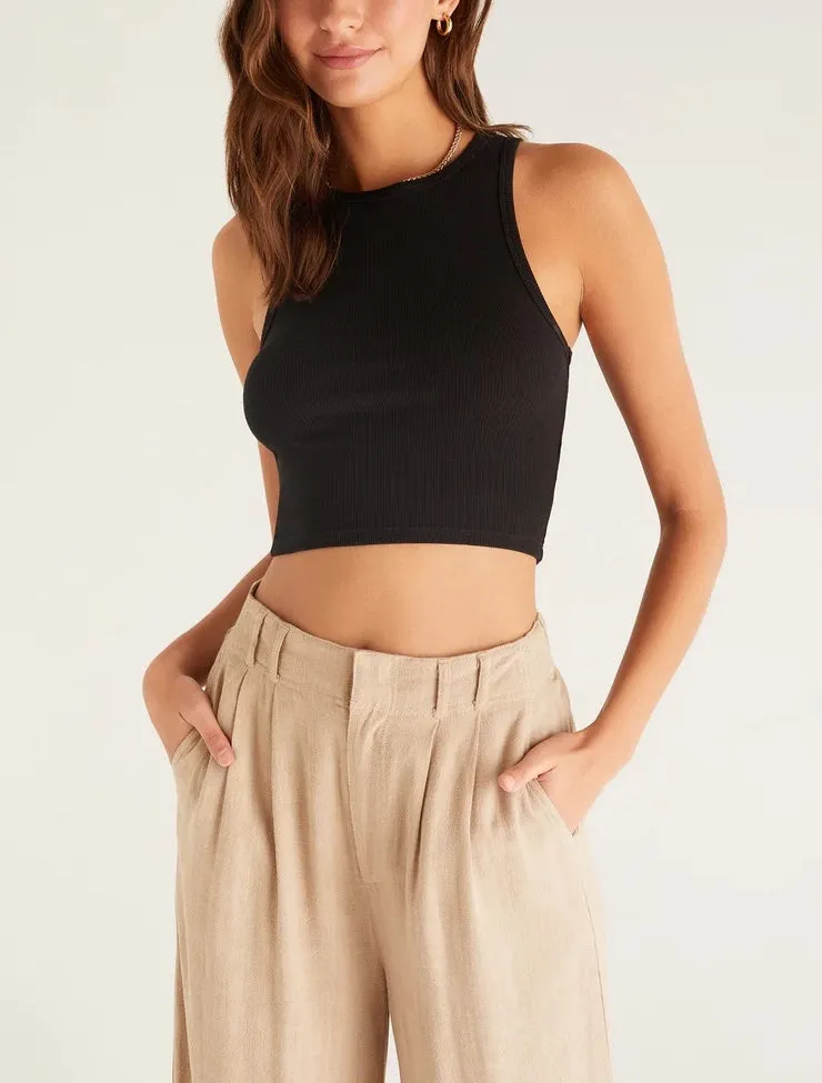 Z Supply Hannah Cropped Rib Tank