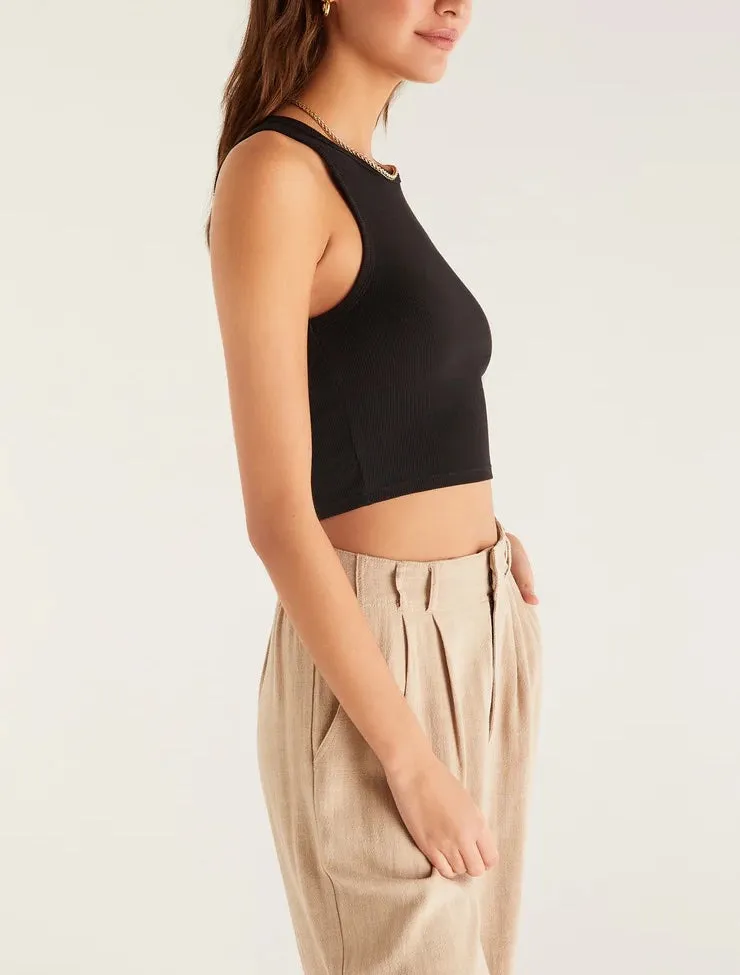 Z Supply Hannah Cropped Rib Tank