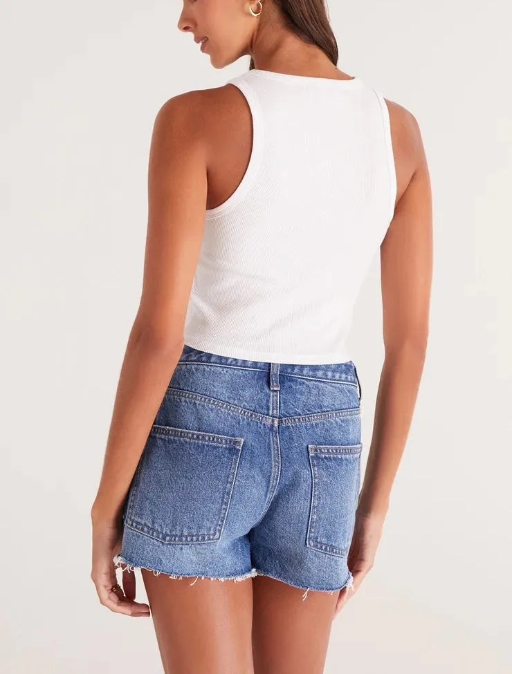 Z Supply Hannah Cropped Rib Tank