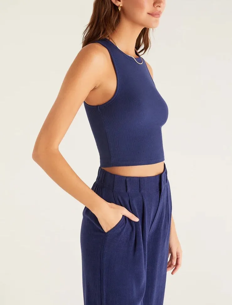 Z Supply Hannah Cropped Rib Tank